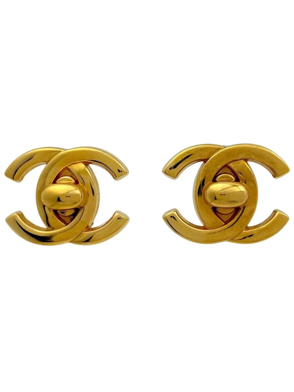 Chanel Cc Logo Turnlock Clip-On #327538C99B